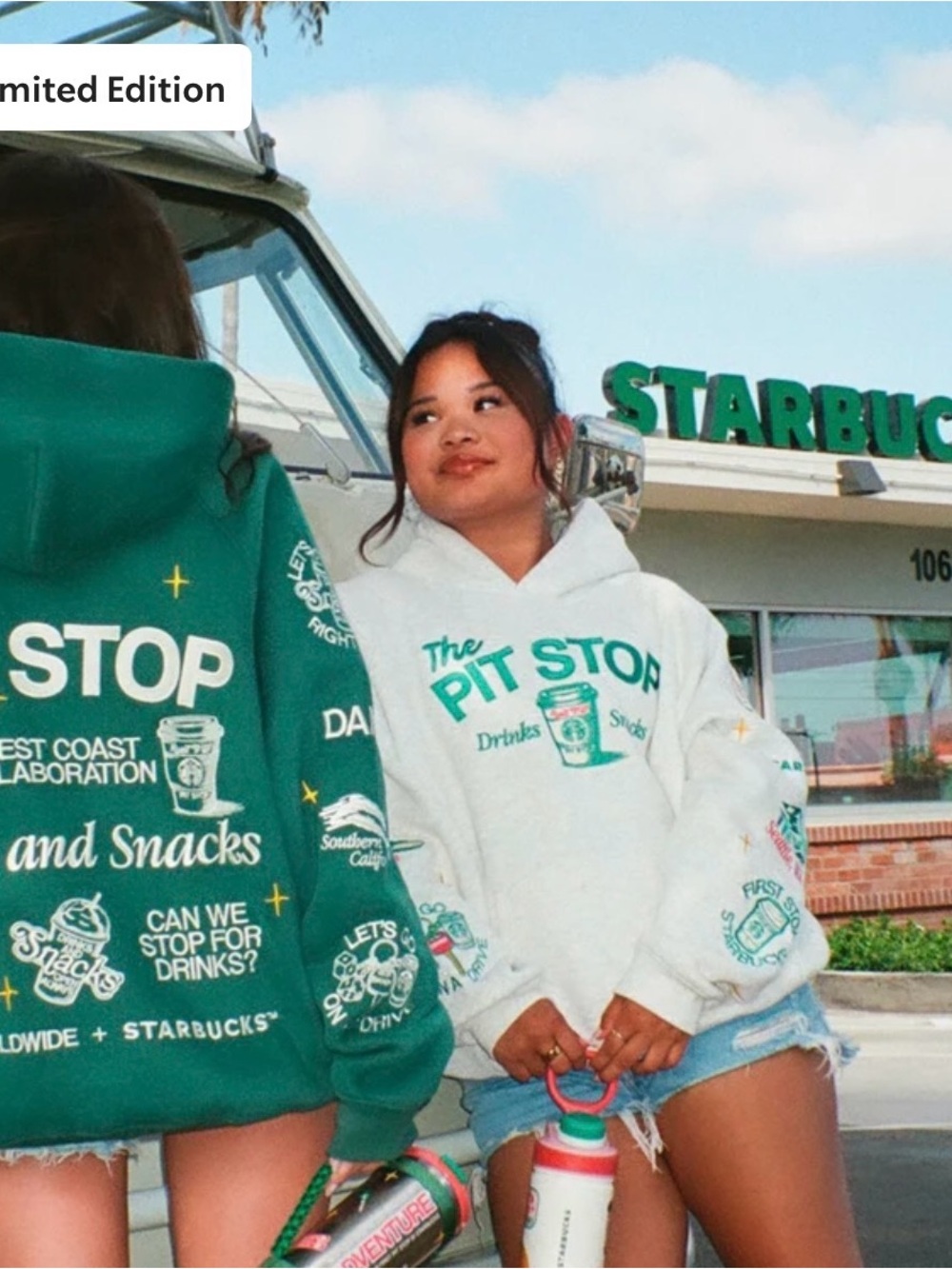 Starbucks The Pit Stop. Heather Grey Starbucks Graphic Hoodie. Size SMALL